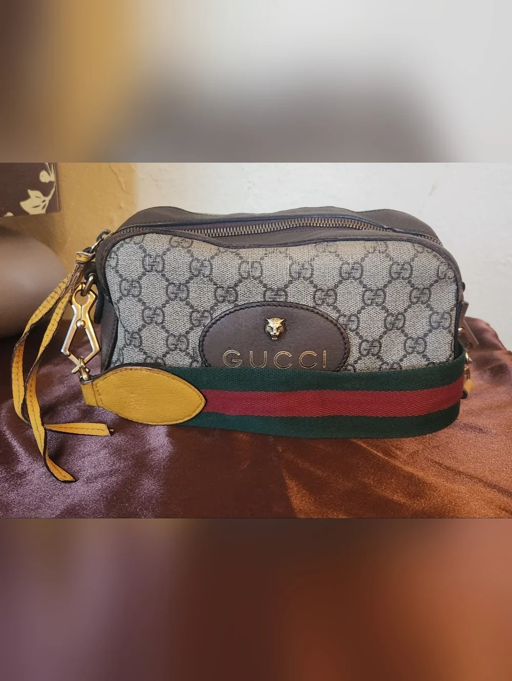 Gucci Neo Vintage Supreme Monogram Web Shoulder Bag - Picture 14 of 14